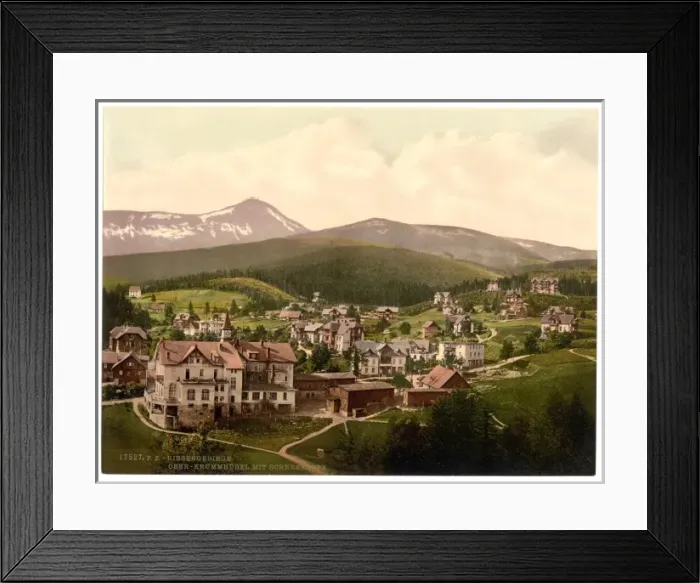 Framed Print : Krummhubel and Schneekoppe, Riesengebirge, Germany (i. e. Ka Framed Print : Krummhubel and Schneekoppe, Riesengebirge, Germany (i. e. Ka