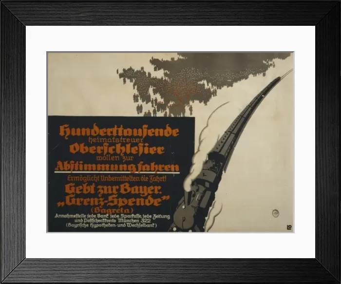 Framed Print : Hunderttausende heimatstreuer Oberschlesier wollen zur Absti Framed Print : Hunderttausende heimatstreuer Oberschlesier wollen zur Absti