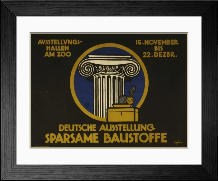 Framed Print : Deutsche Ausstellung, Sparsame Baustoffe. Ausstellungshallen Framed Print : Deutsche Ausstellung, Sparsame Baustoffe. Ausstellungshallen
