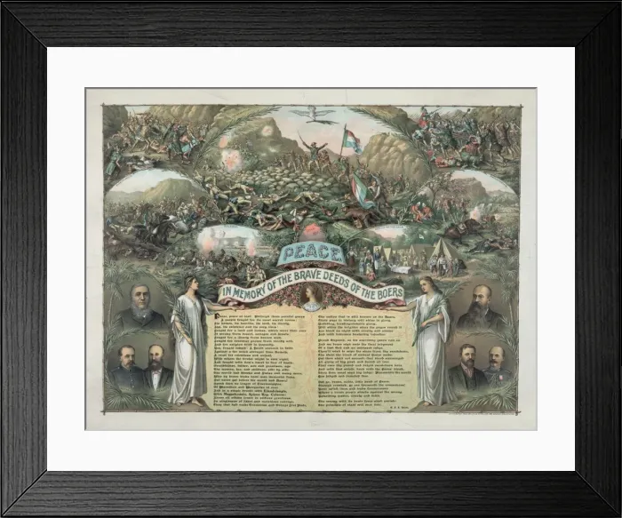 Framed Print : Peace. In memory of the brave deeds of the Boers Framed Print : Peace. In memory of the brave deeds of the Boers