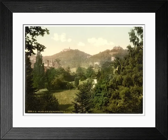 Framed Print : View on the Wartburg, I. Wartburg, Thuringia, Germany Framed Print : View on the Wartburg, I. Wartburg, Thuringia, Germany
