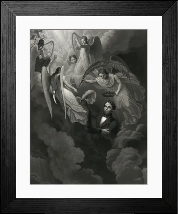 Framed Print : Abraham Lincoln, the martyr, victorious Framed Print : Abraham Lincoln, the martyr, victorious