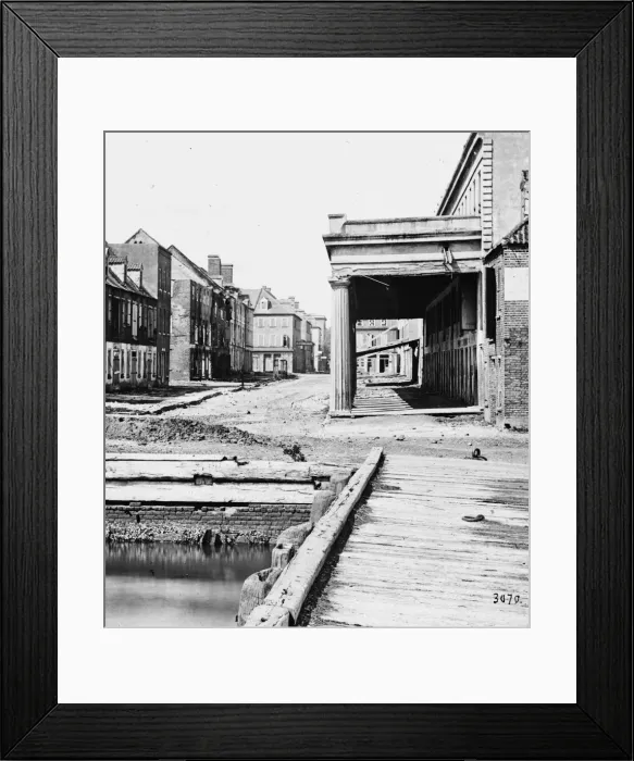 Framed Print : Charleston, South Carolina. Vandree Range. Building on left Framed Print : Charleston, South Carolina. Vandree Range. Building on left