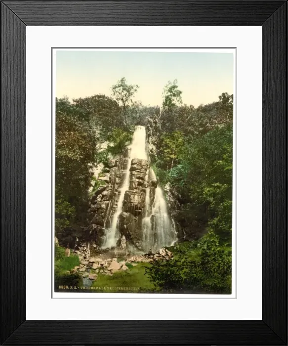 Framed Print : Trusenfall, near Liebenstein (i. e. Bad Liebenstein), Thurin Framed Print : Trusenfall, near Liebenstein (i. e. Bad Liebenstein), Thurin