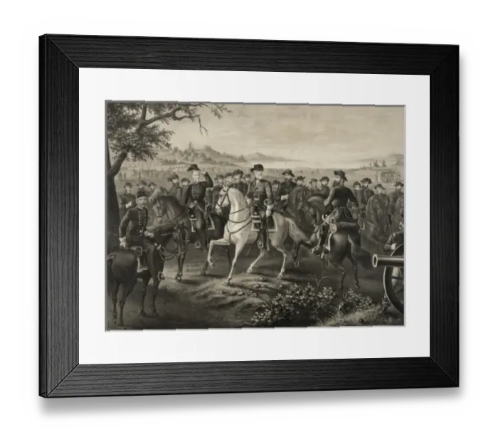 Framed Print : Lee and his generals Framed Print : Lee and his generals