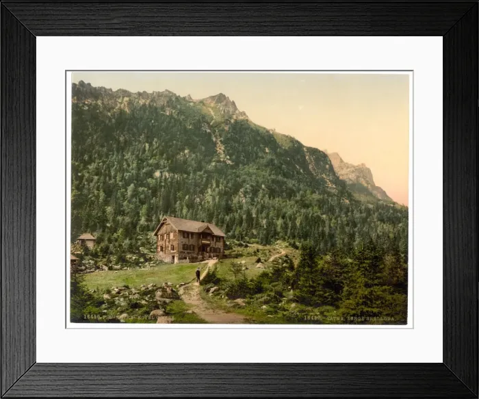 Framed Print : Hotel Gemse, Tatra, Austro-Hungary
