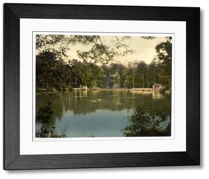 Framed Print : Royal Military College, bathing lake, Sandhurst, Camberley Framed Print : Royal Military College, bathing lake, Sandhurst, Camberley