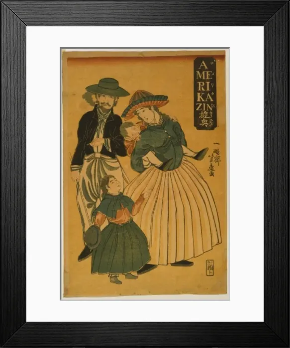 Framed Print : Americans taking a stroll Framed Print : Americans taking a stroll