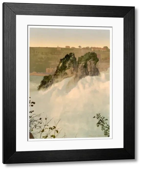 Framed Print : The Falls of the Rhine, from the Kanzeli, Schaffhausen, Swit Framed Print : The Falls of the Rhine, from the Kanzeli, Schaffhausen, Swit