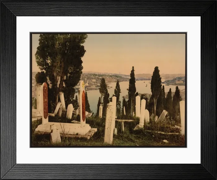 Framed Print : A part of the Eyoub (i. e. Uyup) cemetery, I, Constantinople Framed Print : A part of the Eyoub (i. e. Uyup) cemetery, I, Constantinople