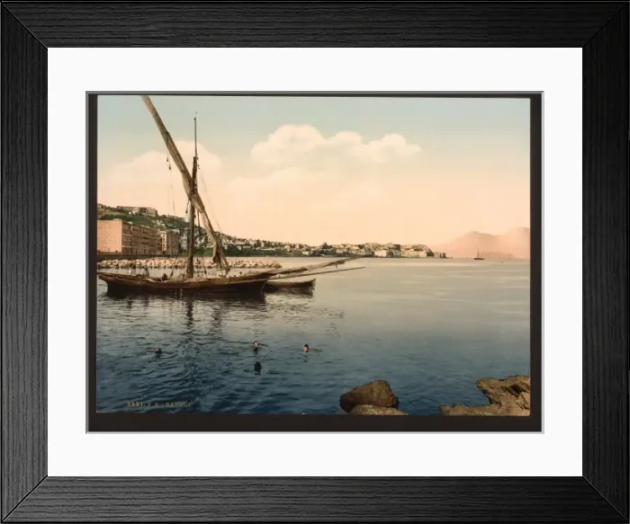Framed Print : From the sea, Milan, (i. e. Naples), Italy Framed Print : From the sea, Milan, (i. e. Naples), Italy