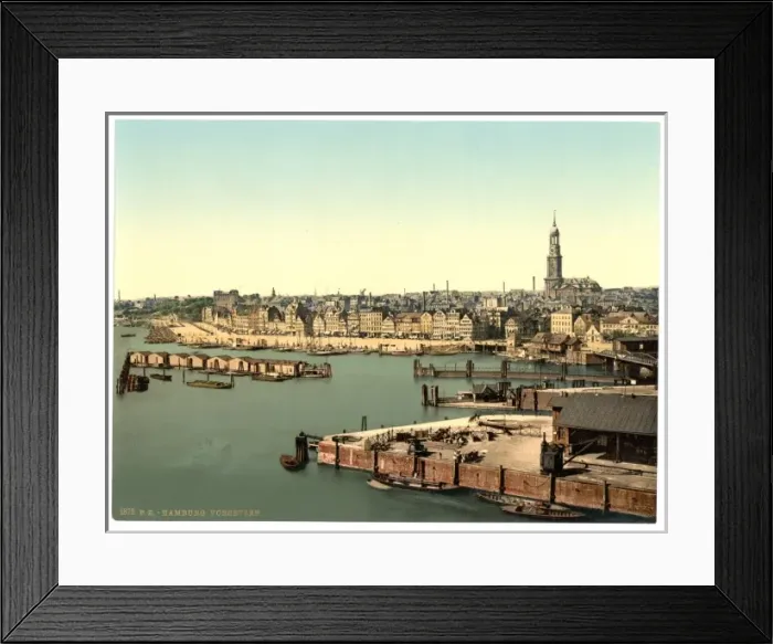 Framed Print : Hamburg from the Watch Tower, Germany Framed Print : Hamburg from the Watch Tower, Germany