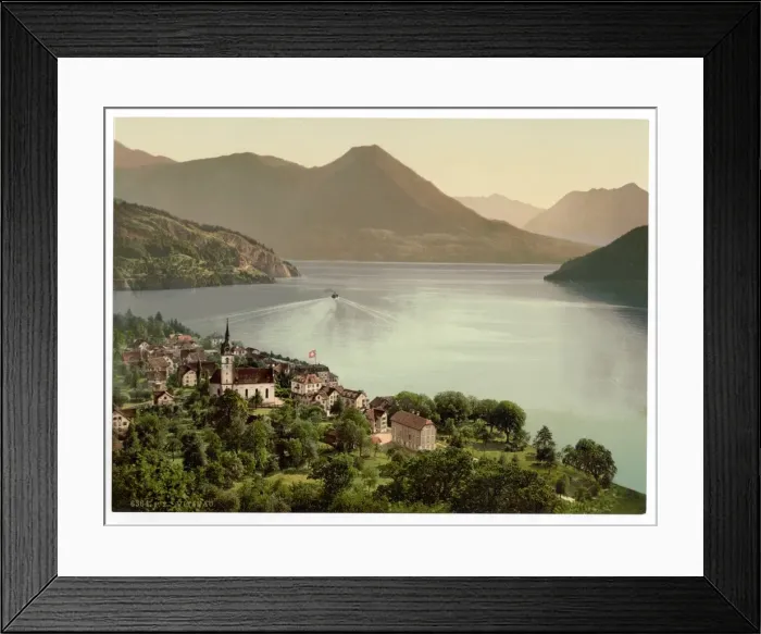 Framed Print : Vitznau, Lake Lucerne, Switzerland
