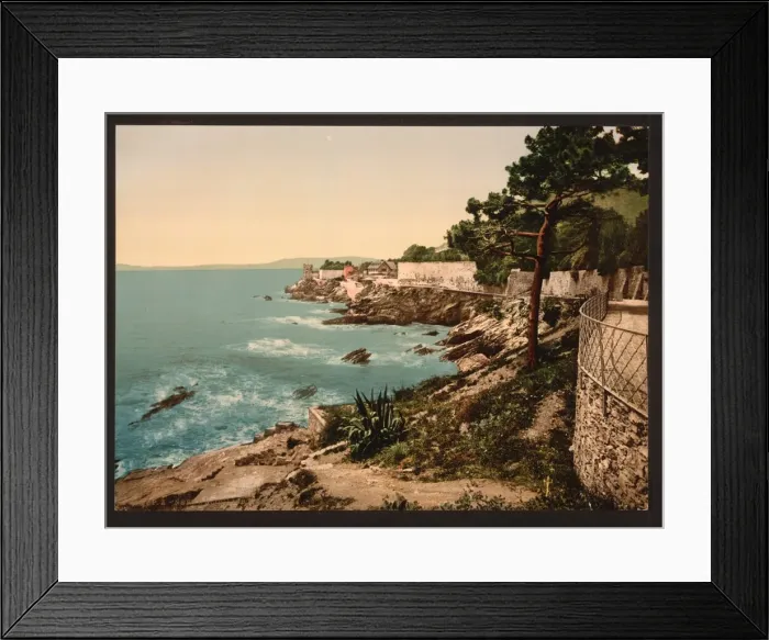 Framed Print : The cliffs, Nervi, Genoa, Italy Framed Print : The cliffs, Nervi, Genoa, Italy
