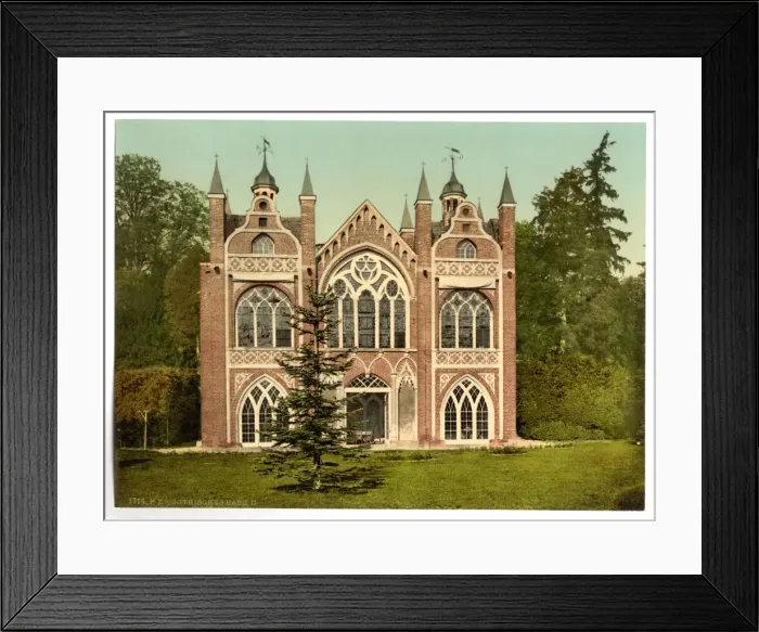 Framed Print : Gothic House II, park of Worlitz, Anhalt, Germany Framed Print : Gothic House II, park of Worlitz, Anhalt, Germany