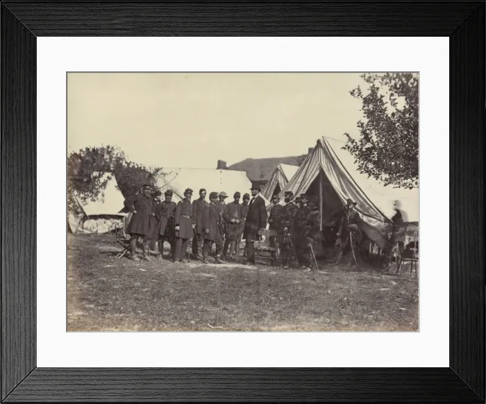 Framed Print : President Lincoln on battle-field of Antietam, October, 1862 Framed Print : President Lincoln on battle-field of Antietam, October, 1862
