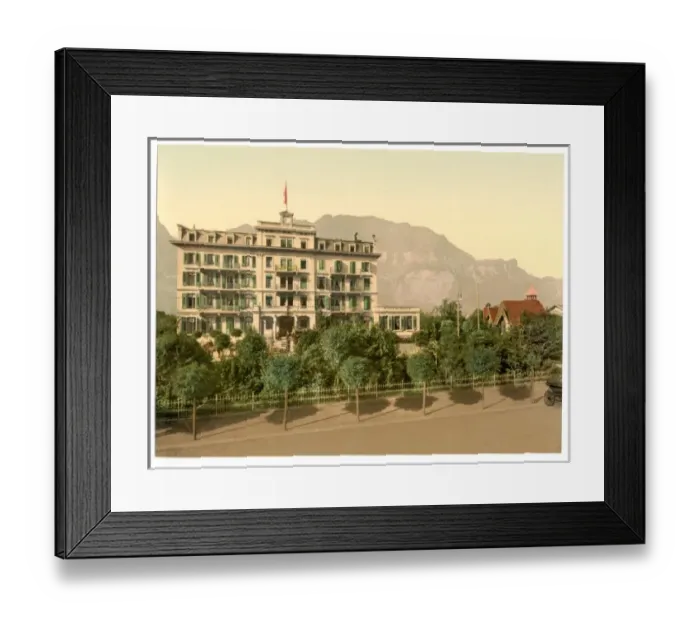 Framed Print : Lutschinen, Hotel Widenmann, Bernese Oberland, Switzerland Framed Print : Lutschinen, Hotel Widenmann, Bernese Oberland, Switzerland