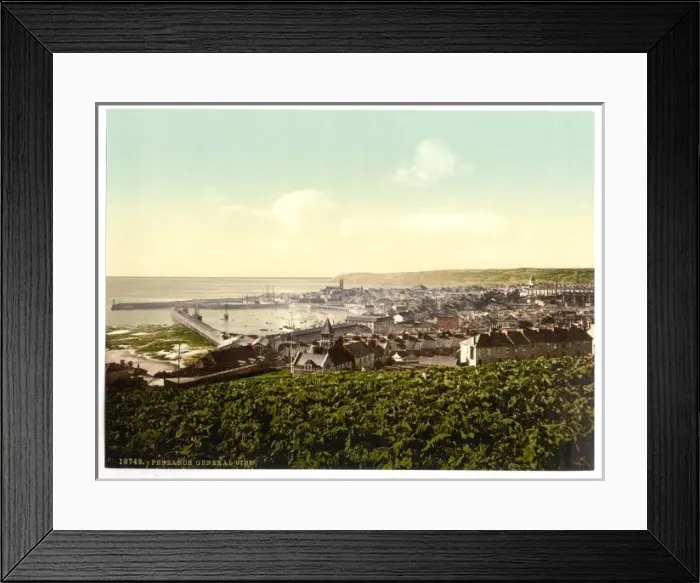 Framed Print : Penzance, general view, Cornwall, England Framed Print : Penzance, general view, Cornwall, England