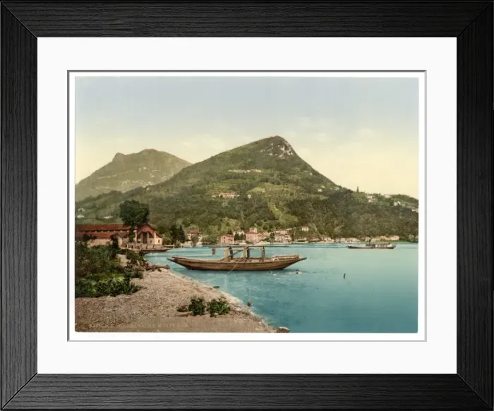 Framed Print : Lugano, Cassarate and Monte Bre, Tessin, Switzerland Lugano Framed Print : Lugano, Cassarate and Monte Bre, Tessin, Switzerland Lugano
