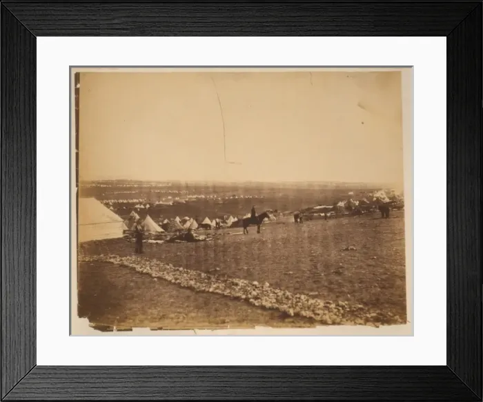 Framed Print : Camps on plateau before Sebastopol Framed Print : Camps on plateau before Sebastopol
