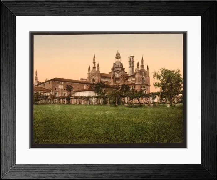 Framed Print : Certosa di Pavia, the back, Milan, Italy Framed Print : Certosa di Pavia, the back, Milan, Italy