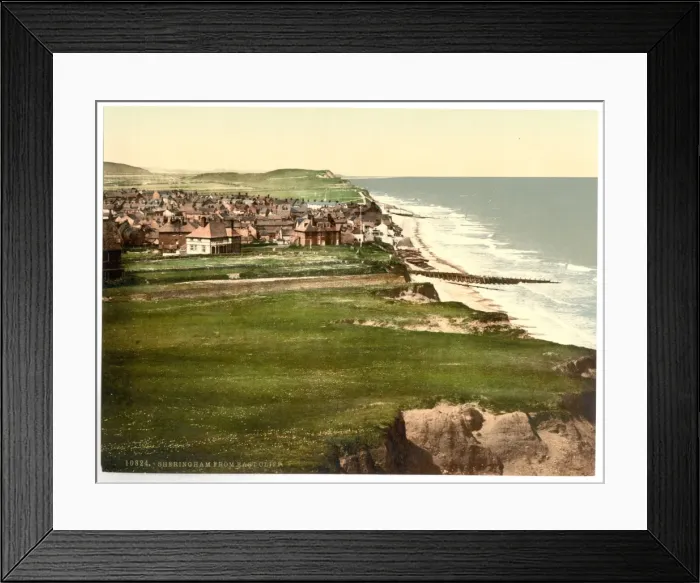 Framed Print : From East Cliff, Sheringham, England Framed Print : From East Cliff, Sheringham, England