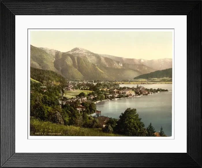 Framed Print : Tengernsee, general view, Upper Bavaria, Germany Framed Print : Tengernsee, general view, Upper Bavaria, Germany