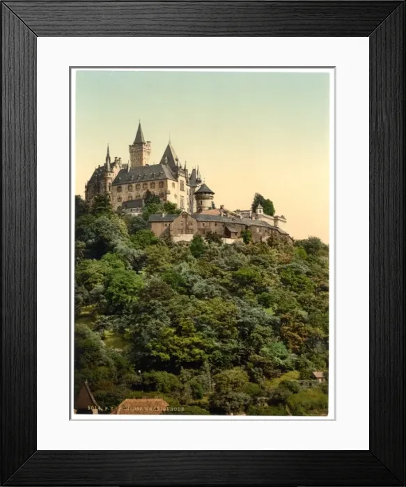 Framed Print : The castle, Wernigerode, Hartz, Germany Framed Print : The castle, Wernigerode, Hartz, Germany