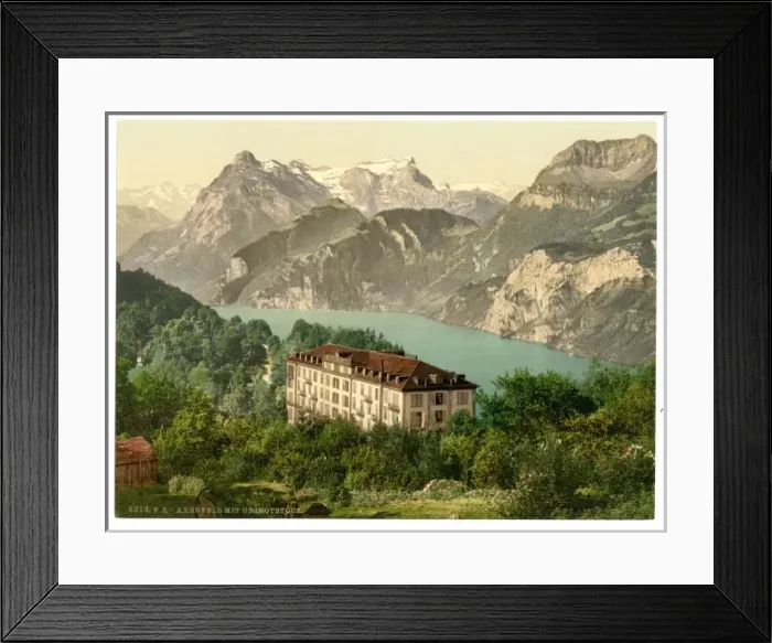 Framed Print : Axenfels, general view, Lake Lucerne, Switzerland Framed Print : Axenfels, general view, Lake Lucerne, Switzerland