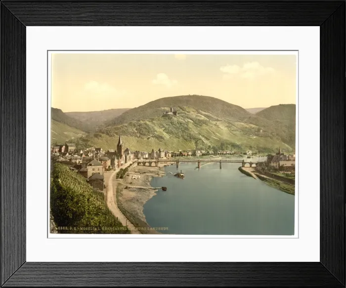 Framed Print : Bernkastel (i. e. Bernkastel-Kues) and Burg Landshut, Mosell Framed Print : Bernkastel (i. e. Bernkastel-Kues) and Burg Landshut, Mosell