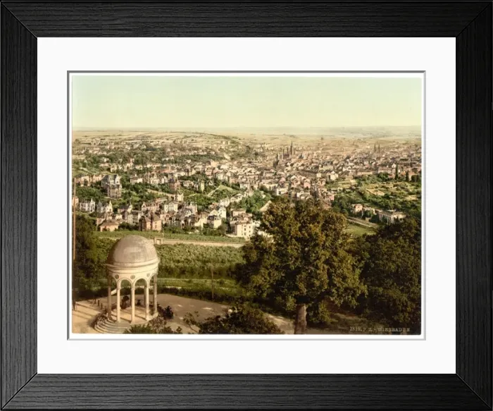 Framed Print : General view, Wiesbaden, Hesse-Nassau, Germany Framed Print : General view, Wiesbaden, Hesse-Nassau, Germany