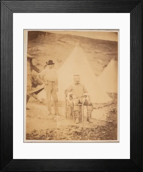 Framed Print : Captain George, 4th Light Dragoons & servant Framed Print : Captain George, 4th Light Dragoons & servant