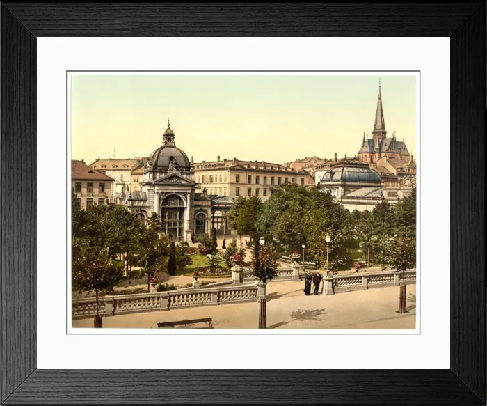 Framed Print : Kochbrunnen, Wiesbaden, Hesse-Nassau, Germany Framed Print : Kochbrunnen, Wiesbaden, Hesse-Nassau, Germany