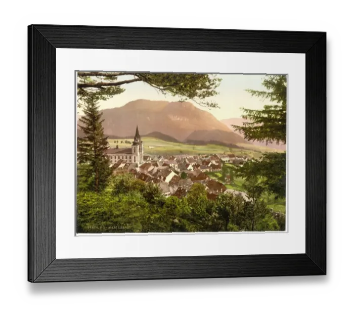 Framed Print : Mariazell, general view, Styria, Austro-Hungary Framed Print : Mariazell, general view, Styria, Austro-Hungary