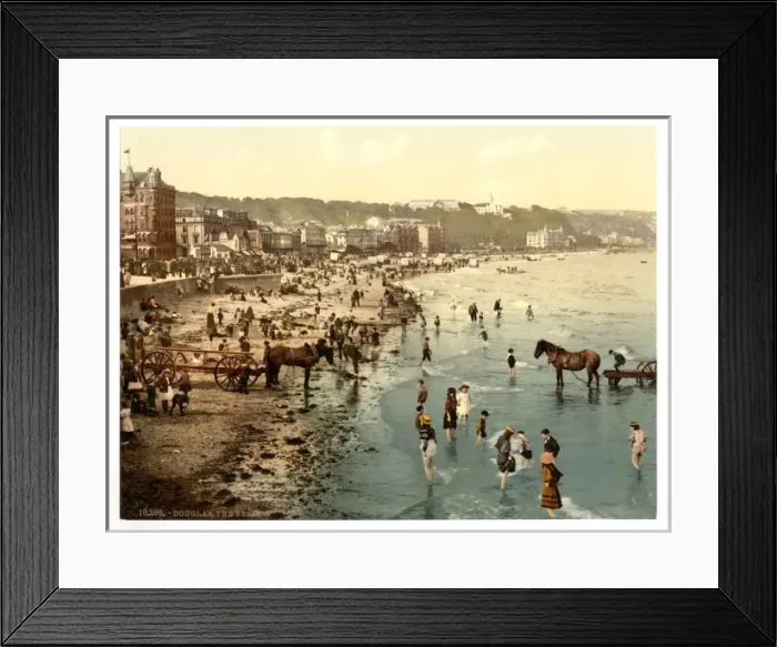 Framed Print : Douglas, the beach, Isle of Man, England Framed Print : Douglas, the beach, Isle of Man, England