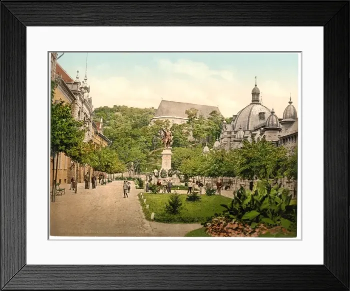 Framed Print : Kossuth Monument, Miskolez, Hungary, Austro-Hungary Framed Print : Kossuth Monument, Miskolez, Hungary, Austro-Hungary