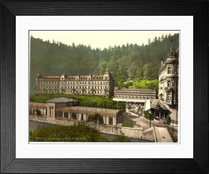 Framed Print : Grand Hotel Pupp, Carlsbad, Bohemia, Austro-Hungary Framed Print : Grand Hotel Pupp, Carlsbad, Bohemia, Austro-Hungary
