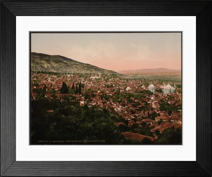 Framed Print : View of the city, Bursa, Turkey Framed Print : View of the city, Bursa, Turkey