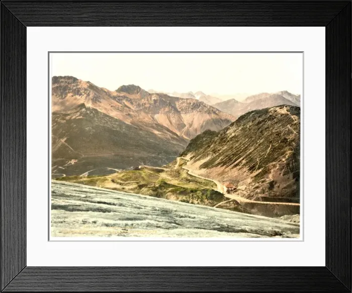 Framed Print : Stilferjoch (i. e. Stilfer Joch), Ferdinandshoshe and mounta Framed Print : Stilferjoch (i. e. Stilfer Joch), Ferdinandshoshe and mounta