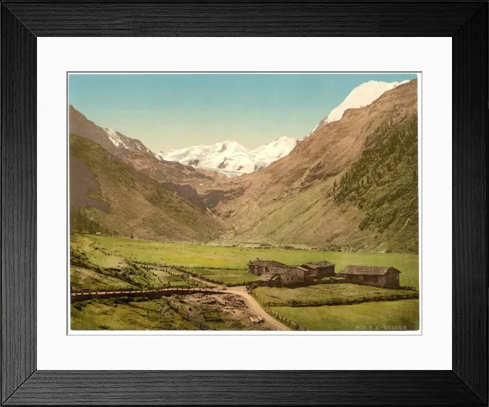 Framed Print : Sulden and glaciers, Tyrol, Austro-Hungary Framed Print : Sulden and glaciers, Tyrol, Austro-Hungary