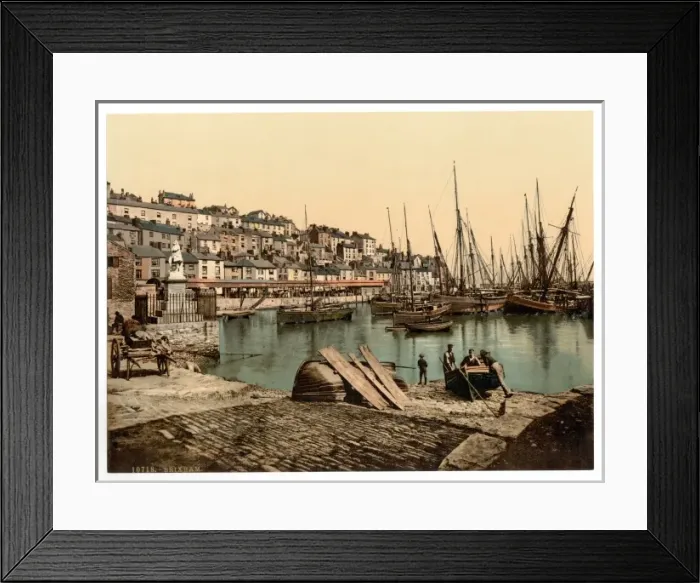 Framed Print : From the Harbor, Brixham, England Framed Print : From the Harbor, Brixham, England