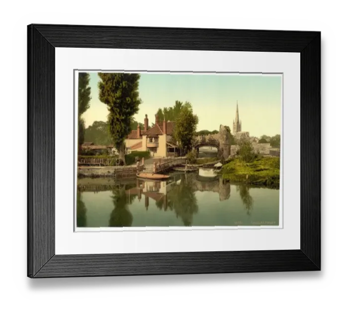 Framed Print : Pulls Ferry, Norwich, England Framed Print : Pulls Ferry, Norwich, England