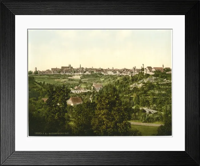 Framed Print : Rothenburg (i. e. ob der Tauber), general view, Bavaria, Ger Framed Print : Rothenburg (i. e. ob der Tauber), general view, Bavaria, Ger