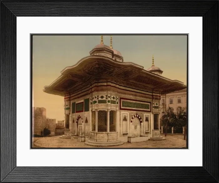 Framed Print : The fountain of Sultan Ahmed, Constantinople, Turkey Framed Print : The fountain of Sultan Ahmed, Constantinople, Turkey
