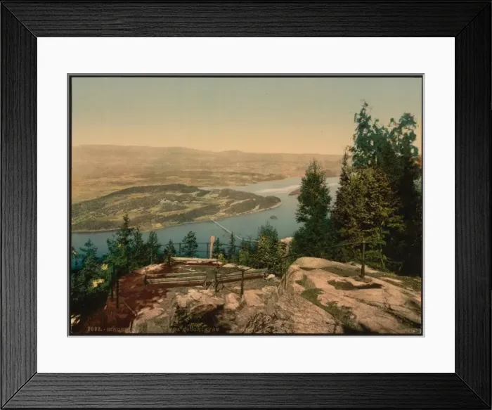 Framed Print : General view from Krogkleven (i. e. Krokkleiva), Ringerike Framed Print : General view from Krogkleven (i. e. Krokkleiva), Ringerike