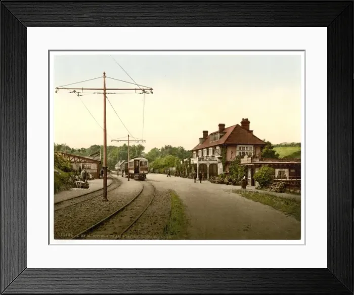 Framed Print : Groudle Glen Hotel and tram station, Isle of Man, England Framed Print : Groudle Glen Hotel and tram station, Isle of Man, England