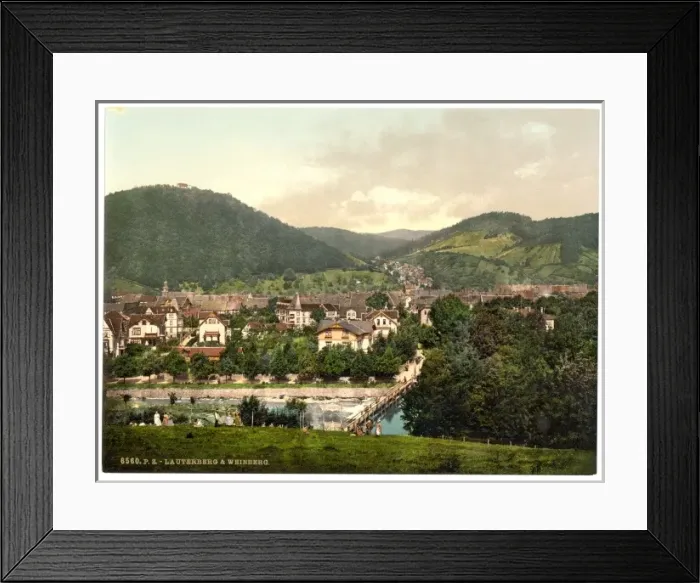 Framed Print : Lauterberg (i. e. Bad Lauterberg im Harz) and Weinberg, Hart Framed Print : Lauterberg (i. e. Bad Lauterberg im Harz) and Weinberg, Hart