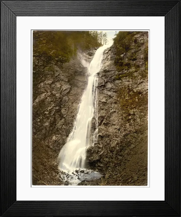Framed Print : Leiterfall (i. e. Leiter-Tal), Carinthia, Austro-Hungary Framed Print : Leiterfall (i. e. Leiter-Tal), Carinthia, Austro-Hungary