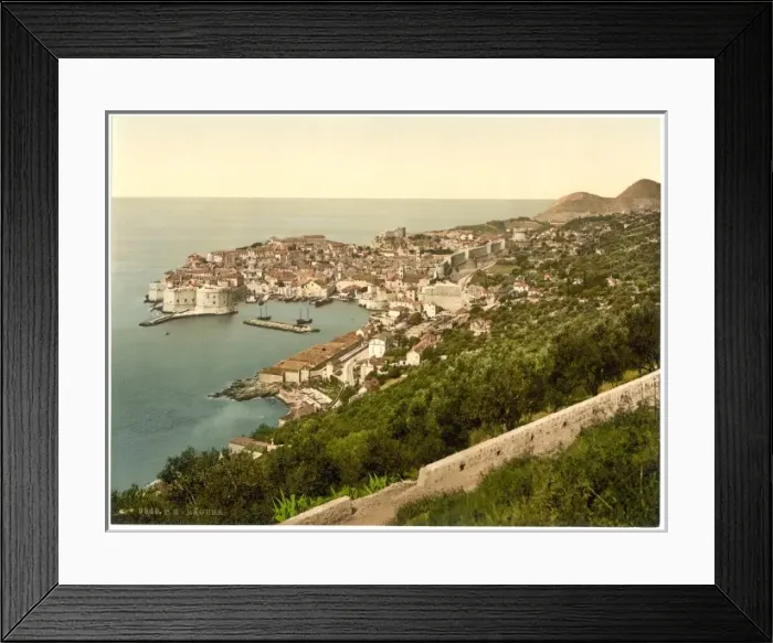 Framed Print : Ragusa, from the East, Dalmatia, Austro-Hungary Framed Print : Ragusa, from the East, Dalmatia, Austro-Hungary