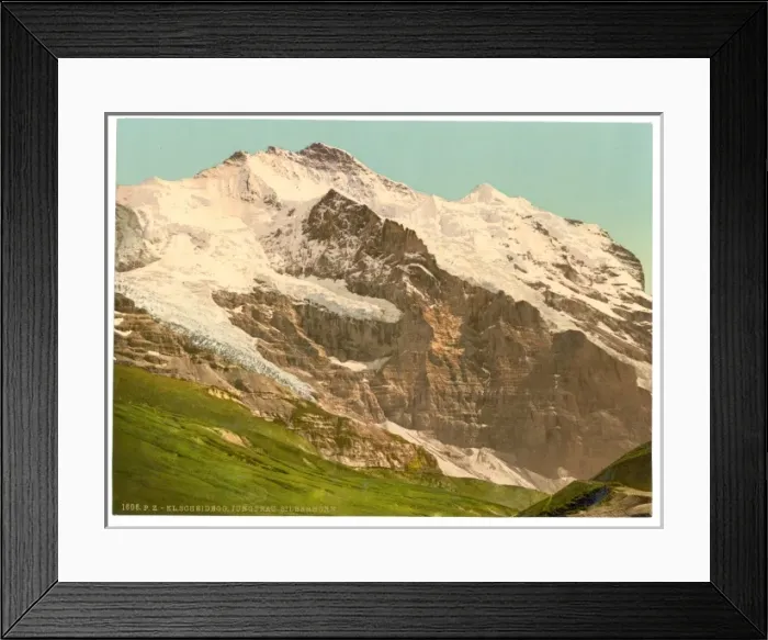 Framed Print : Scheidegg, Jungfrau and Silberhorn, Bernese Oberland, Switze Framed Print : Scheidegg, Jungfrau and Silberhorn, Bernese Oberland, Switze